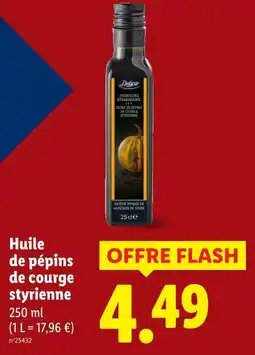 Lidl Deluxe Huile de pépins de courge styrienne offre
