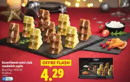 Lidl Deluxe Assortiment mini club sandwich sapin offre