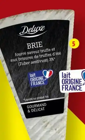 Lidl DELUXE Brie fourré saveur truffe offre