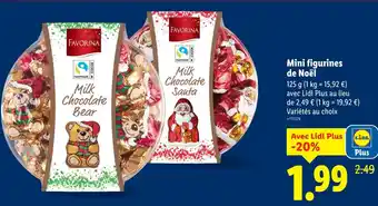 Lidl FAVORINA Mini figurines de Noël offre