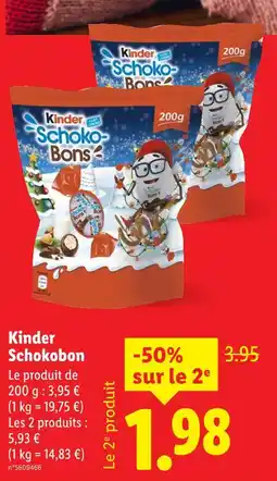Lidl KINDER Schokobons offre