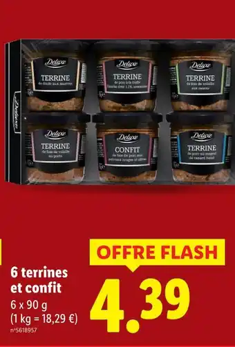 Lidl DELUXE 6 terrines et confit offre