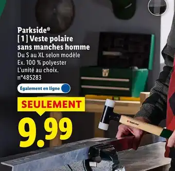 Lidl Parkside Veste polaire sans manches homme offre