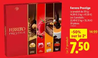Lidl Ferrero Prestige offre