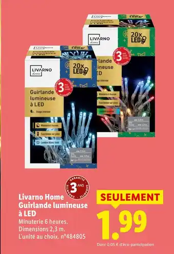 Lidl LIVARNO HOME Guirlande lumineuse à led offre