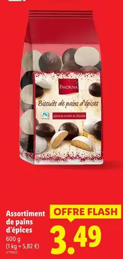 Lidl FAVORINA Biscuits de pains d'épices offre