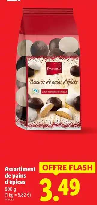 Lidl FAVORINA Biscuits de pains d'épices offre