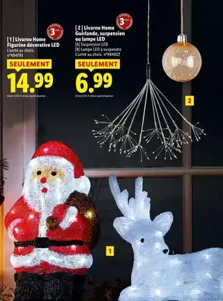 Lidl Livarno Home Figurine décorative LED offre
