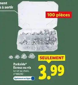 Lidl PARKSIDE Écrous ou vis offre