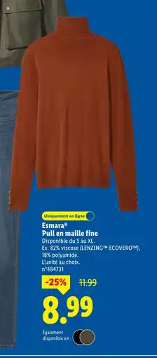 Lidl ESMARA Pull en maille fine offre