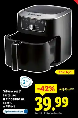 Lidl Silvercrest Friteuse à air chaud XL offre