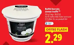 Lidl DELUXE Buffel burrata saveur truffe offre