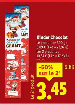 Lidl Kinder Kinder Chocolat offre