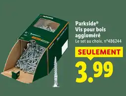 Lidl Parkside Vis pour bois aggloméré offre