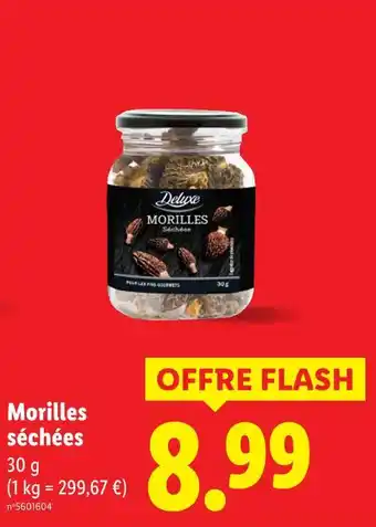 Lidl Deluxe Morilles séchées offre