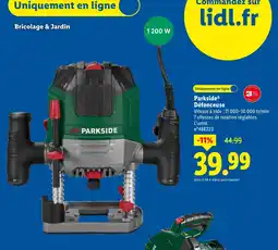 Lidl PARKSIDE Défonceuse offre