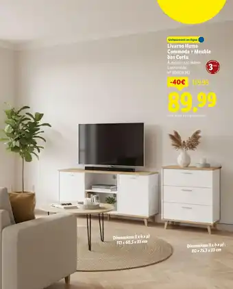 Lidl LIVARNO HOME Commode + Meuble bas Corfu offre