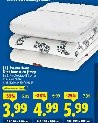 Lidl Livarno Home Drap housse en jersey offre