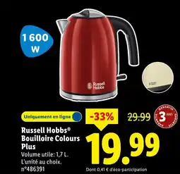 Lidl RUSSELL HOBBS Bouilloire Colours Plus offre