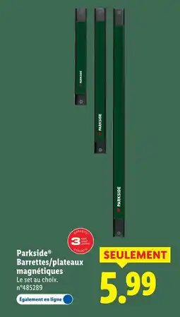 Lidl Parkside Barrettes/plateaux magnétiques offre