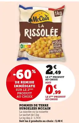 U Express MCCAIN Pommes de terre surgelees offre