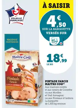 U Express Maître CoQ Pintade Farcie offre