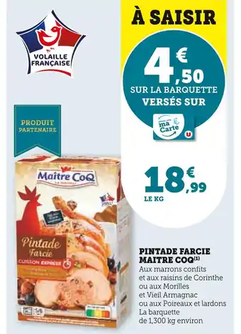 U Express Maître CoQ Pintade Farcie offre