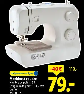Lidl Machine à coudre offre