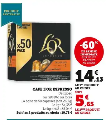 U Express L'OR Espresso Delizioso offre