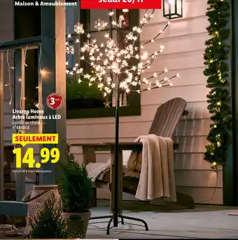 Lidl Livarno Home Arbre lumineux à LED offre