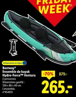 Lidl Bestway Ensemble de kayak Hydro-Force Ventura offre
