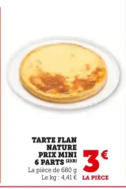 U Express Tarte Flan Nature offre