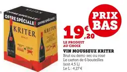 U Express KRITER Vin mousseux offre