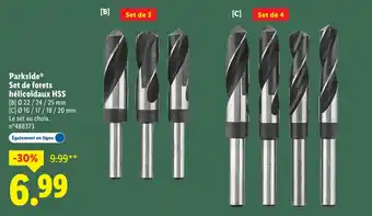 Lidl PARKSIDE Set de forets hélicoïdaux HSS offre