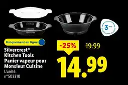 Lidl SILVERCREST Kitchen Tools Panier vapeur pour Monsieur Cuisine offre