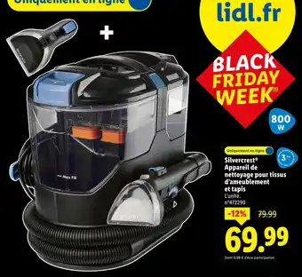 Lidl SILVERCREST Appareil de nettoyage pour tissus d'ameublement et tapis offre