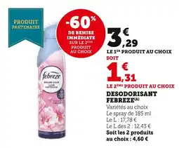 U Express FEBREZE Désodorisant offre