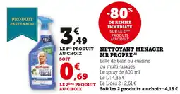 U Express MR PROPRE Nettoyant Menager offre