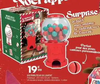 La Foir'Fouille Distributeur de l'avent offre