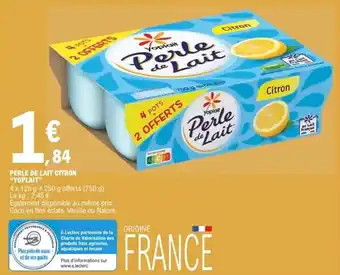 E.Leclerc Express Perle de lait citron yoplait offre