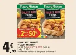 E.Leclerc Express Poulet rôti frites fleury michon offre