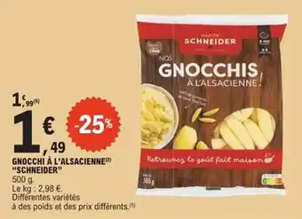 E.Leclerc Express Gnocchi à l'alsacienne schneider offre