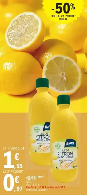 E.Leclerc Express Jus de citron baltic offre