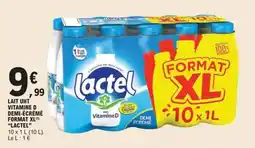E.Leclerc Express Lait uht vitamine d demi-écrémé format xl lactel offre