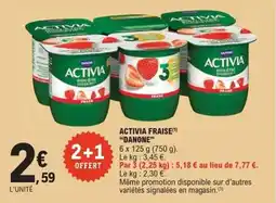 E.Leclerc Express Activia fraise danone offre