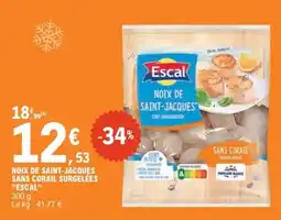 E.Leclerc Express Noix de saint-jacques sans corail surgelées escal offre