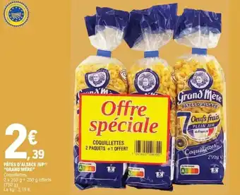 E.Leclerc Express Pâtes d'alsace igp grand'mere offre