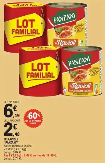 E.Leclerc Express Le ravioli panzani offre