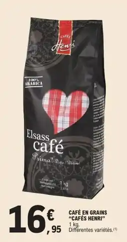 E.Leclerc Express Café en grains cafés henri offre