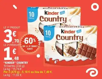 E.Leclerc Express Kinder country offre